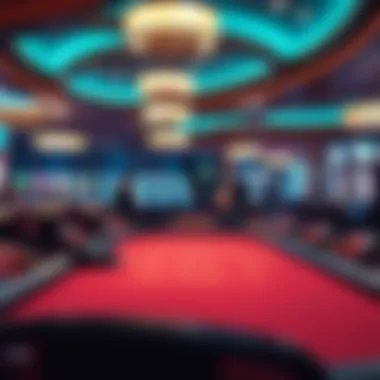 Chic Table Games Experience Elegant table games setup in a casino