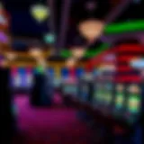Vibrant casino floor with diverse slot machines