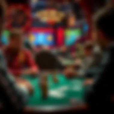 Strategic poker moves displayed in a game scenario