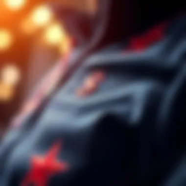 Close-up of premium materials used in PokerStars clothing