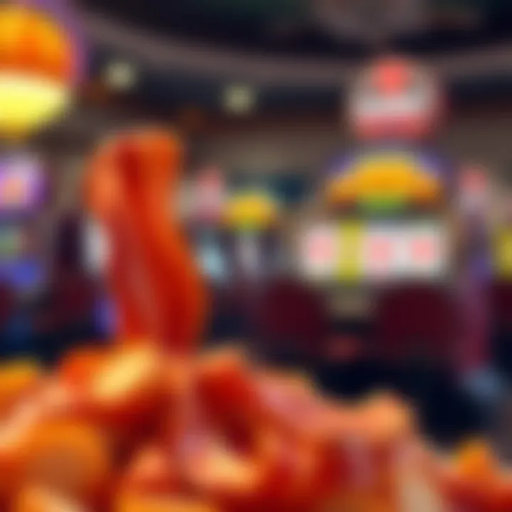 An overview of promotional opportunities available for the Rakin' Bacon slot machine