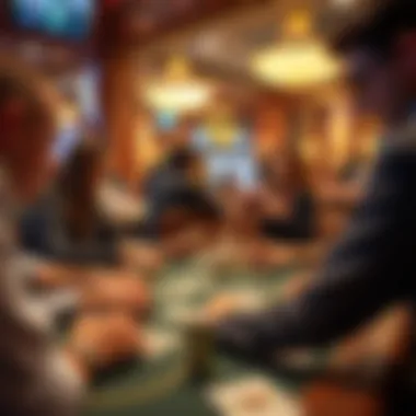 Dynamic Player Interactions Players interacting in a fast-paced poker environment