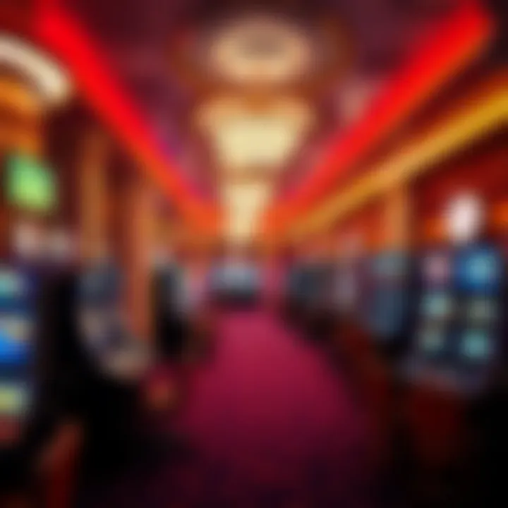 Diverse Gaming Experience at Royal Casino Club Vibrant gaming floor filled with various gaming tables and slot machines