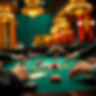 Psychology and Strategy in Gaming A strategic card game in play, illustrating the psychology of gambling