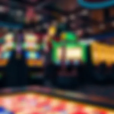 A futuristic digital interface showcasing innovative gambling technology