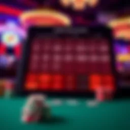 An intricate interface of a Texas Hold'em hand calculator displaying odds