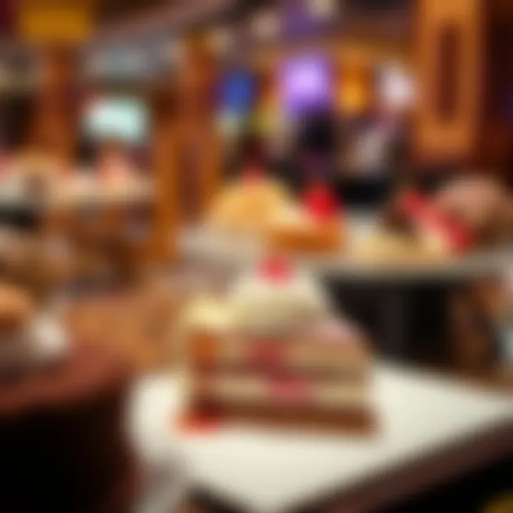 A selection of delectable desserts available at the buffet