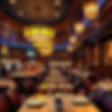 An inviting ambience inside the buffet area at Mohegan Sun