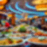 A vibrant spread of international dishes at Mohegan Sun's buffet