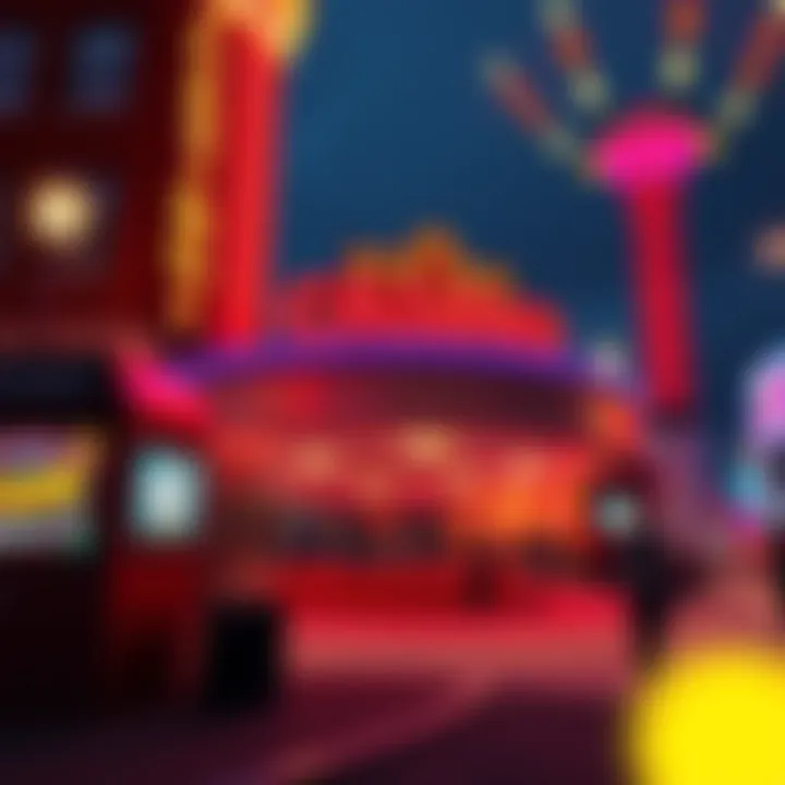 Vibrant Casino Entrance Vibrant casino entrance in the Bronx