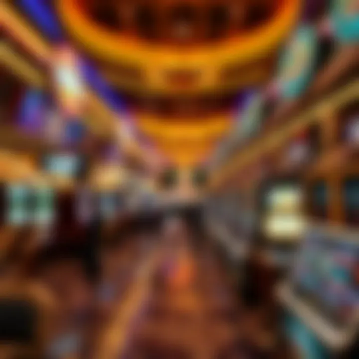 Bustling Casino Floor Interior view of a bustling casino floor