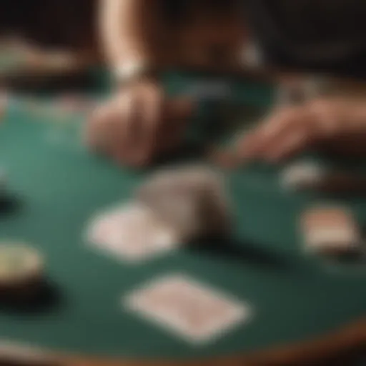 Dynamic gameplay of Texas Hold'em with wild cards on a poker table