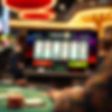 Online Hi-Lo Gaming Interface An engaging online gaming interface showing a hi-lo game in progress