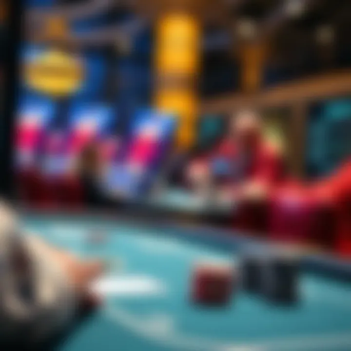 An illustration depicting technology's impact on the multiplayer blackjack experience.