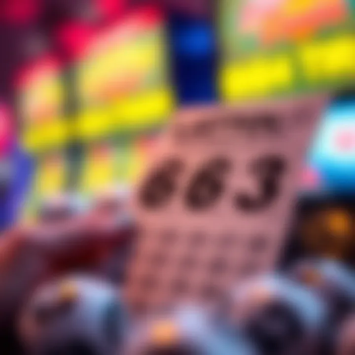 Anticipation on a Lottery Ticket A lottery ticket with numbers waiting to be drawn