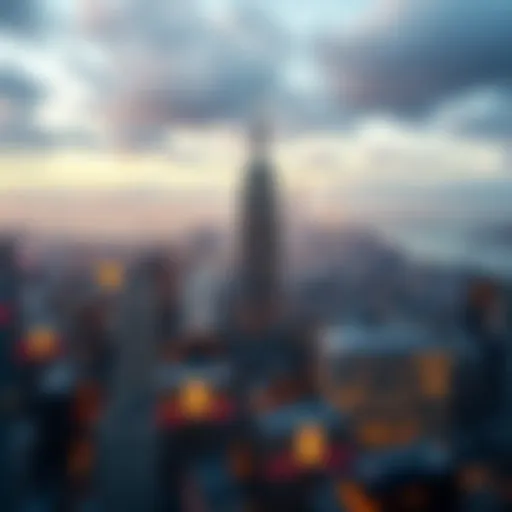 A captivating view of New York City skyline