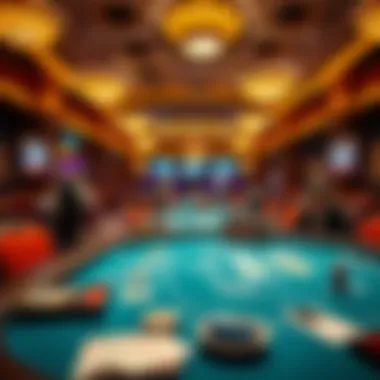 Strategic Gaming Tables Setup An overview of the strategic gaming tables set for a tournament