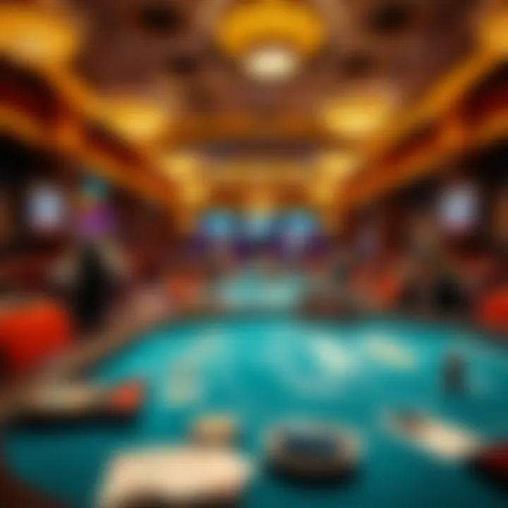 Strategic Gaming Tables Setup An overview of the strategic gaming tables set for a tournament