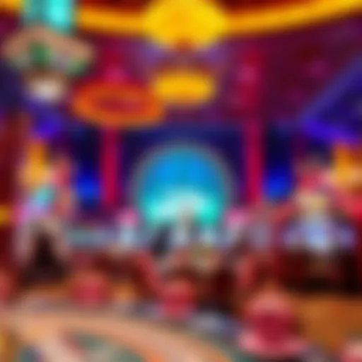 A captivating view of the tournament hall at the Excalibur Hotel