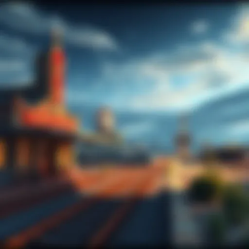 A scenic view of a train station in Las Vegas