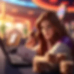 Conceptual illustration of online gambling bonuses