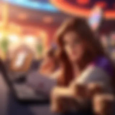 Conceptual illustration of online gambling bonuses