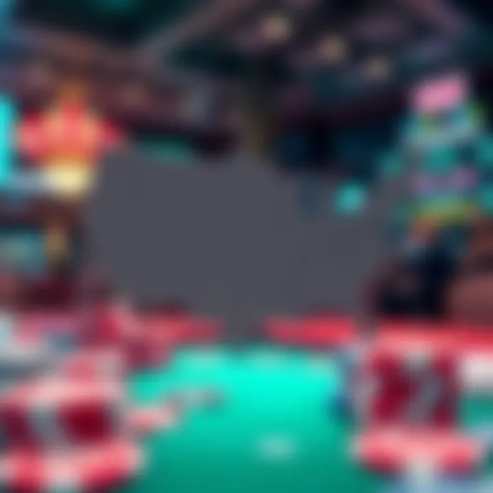 A digital representation of various state laws regarding online gambling.