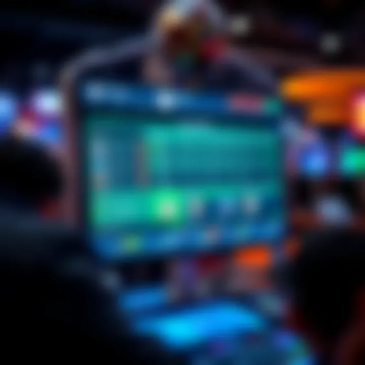 A digital interface of a popular sports betting platform.