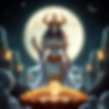 Artistic depiction of the Moon Goddess theme in slot gaming