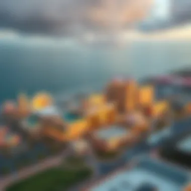 Aerial View of New Casino Complex in Biloxi Aerial view of Biloxi's new casino complex showcasing its modern architecture.