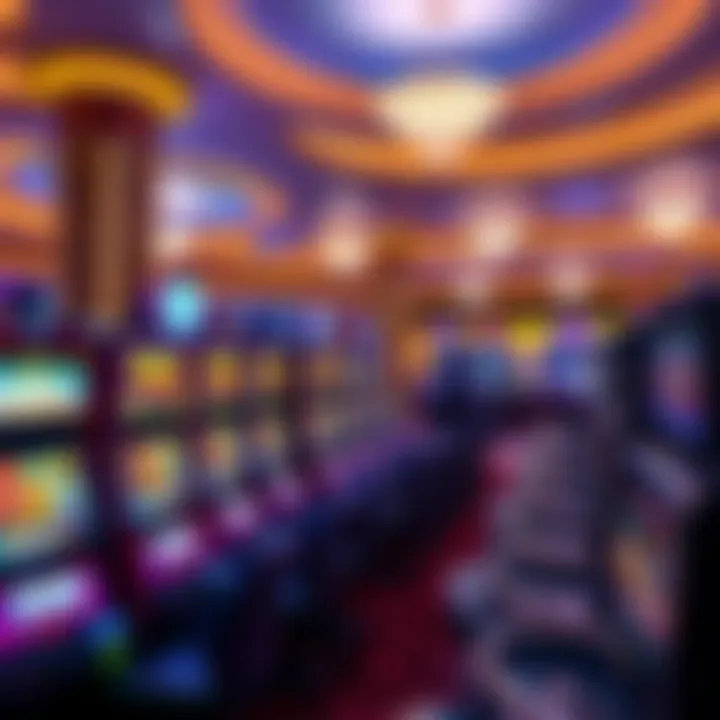 Luxurious Gaming Floor of Biloxi's New Casino Interior shot highlighting the luxurious gaming floor and state-of-the-art slot machines.