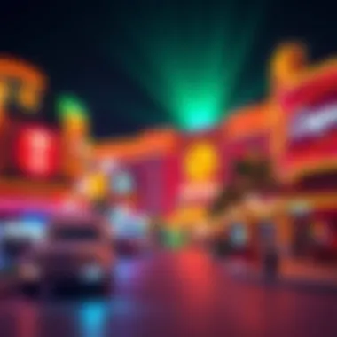 Vibrant Nightlife at Biloxi's New Casino Exterior image capturing the vibrant nightlife surrounding the new casino.