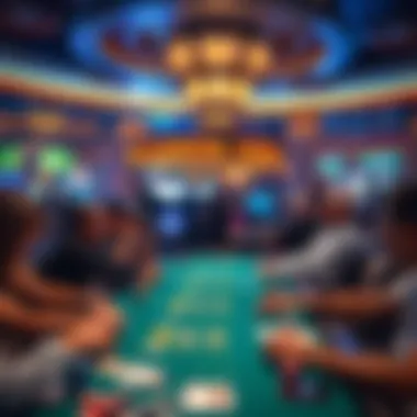 Exciting Tournament Atmosphere at Seminole Coconut Creek Casino Poker table with players engaged in a tournament