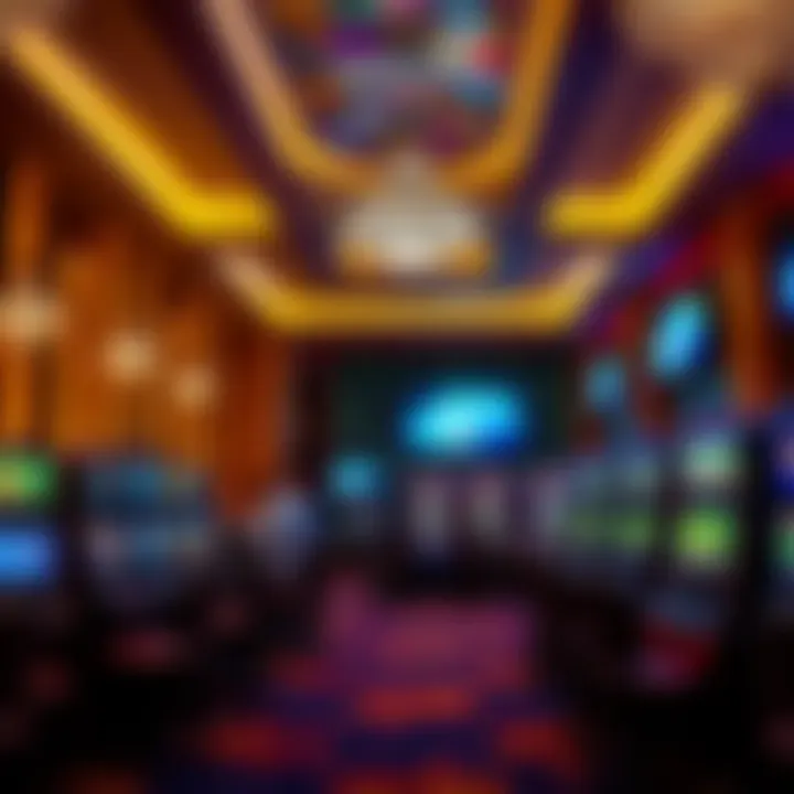 Inside the Gaming Floor of Rio Casino Luxurious interior gaming area of Rio Casino