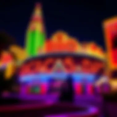 Rio Casino Illuminated at Night Vibrant exterior of the Rio Casino at night