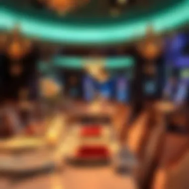 Elegant dining experience in a casino resort