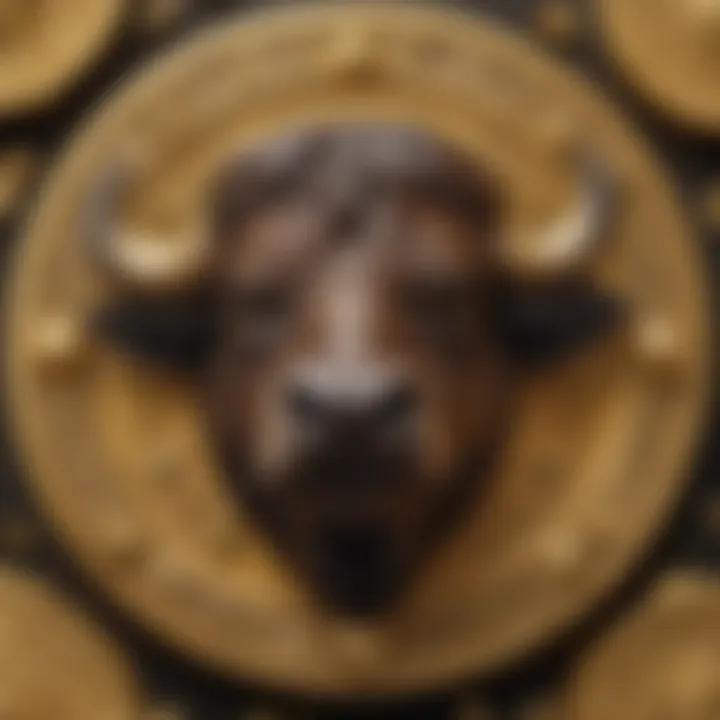 Close-up of Buffalo Gold symbols and icons