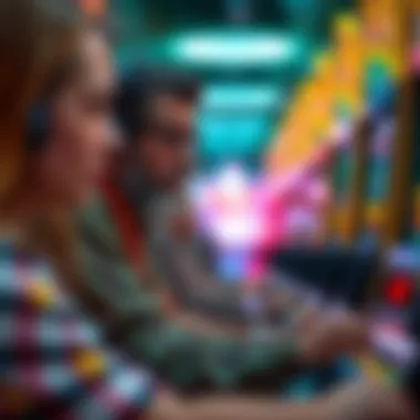 Influencers promoting slot machine gameplay