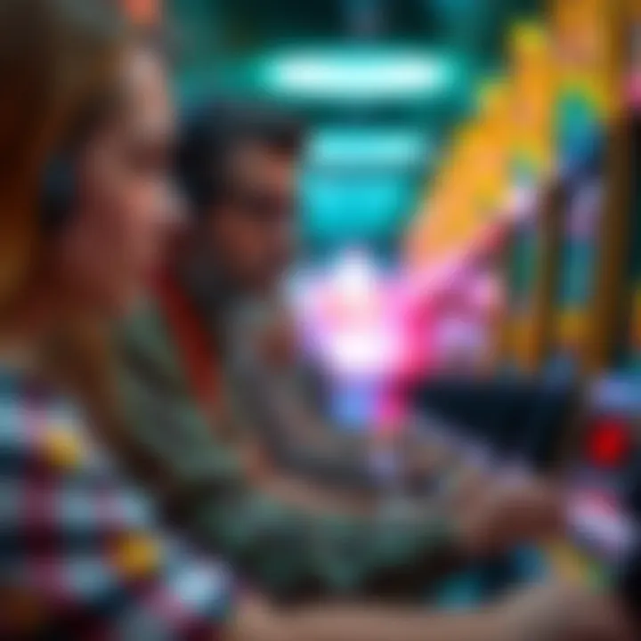 Influencers promoting slot machine gameplay