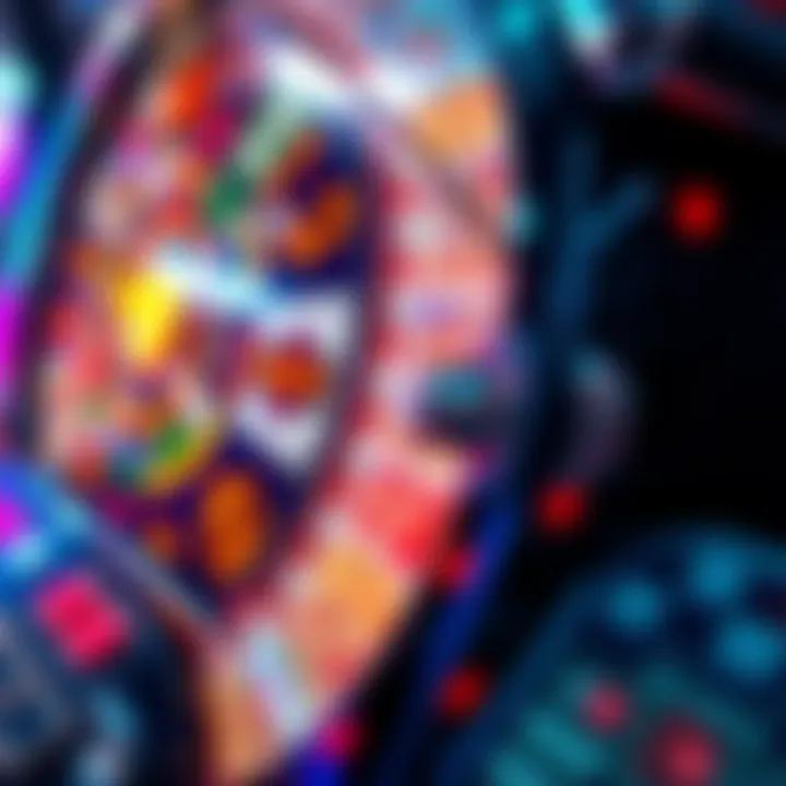 Close-up of the Wheel of Fortune Double Diamond slot machine interface