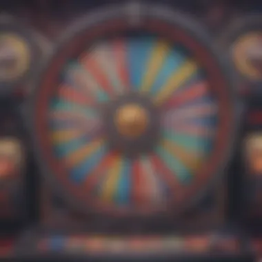 Vibrant Wheel of Fortune slot machine in action