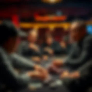 Legendary poker players showcasing their skills