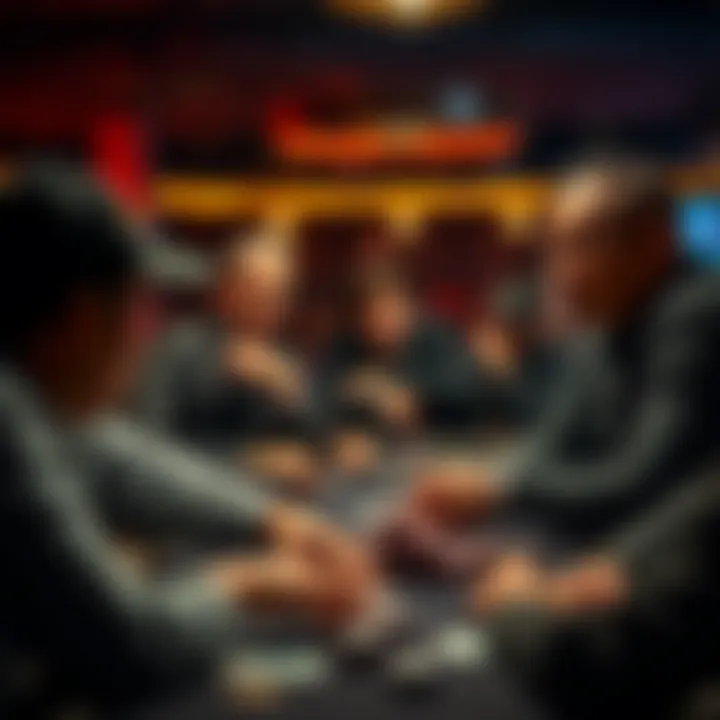 Legendary poker players showcasing their skills