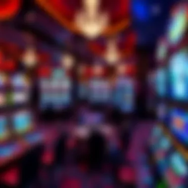 Sophisticated Gaming Experience at Wynn Luxurious gaming area filled with sophisticated slot machines and tables.