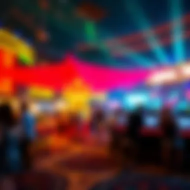 Nightlife and Entertainment at Wynn Vibrant nightlife scene at Wynn showcasing entertainment options.