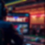 Dynamic interface of Fox Bet Live showcasing live betting features