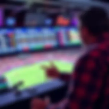 User engaging with the live betting options on the platform