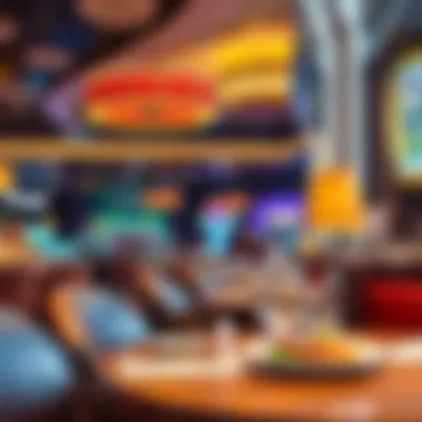Relaxed Dining Atmosphere Charming ambiance of a casual eatery