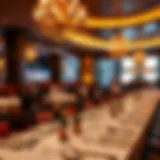 Elegant dining setting at a gourmet restaurant