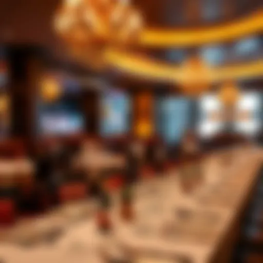 Elegant dining setting at a gourmet restaurant
